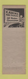 Matchbook Cover - The Willows Cincinnati OH Cottages motel WORN
