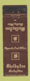 Matchbook Cover - Shelby Inn Shelby OH
