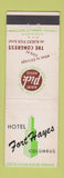 Matchbook Cover - Hotel Fort Hayes Columbus OH Albert Pick