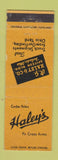 Matchbook Cover - RG Haley Pole Yard Findlay OH wood poles WEAR