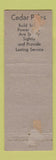 Matchbook Cover - RG Haley Pole Yard Findlay OH wood poles WEAR