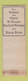 Matchbook Cover - Commodore Perry Hotel Toledo OH