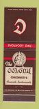 Matchbook Cover - The Colony Cincinnati OH restaurant