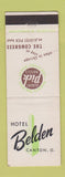Matchbook Cover - Hotel Belden Canton OH Albert Pick