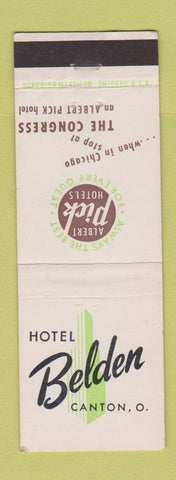Matchbook Cover - Hotel Belden Canton OH Albert Pick