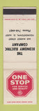 Matchbook Cover - GE Economy Electric Youngstown OH