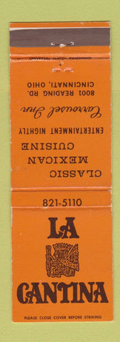 Matchbook Cover - La Cantina Mexican Cincinnati OH WEAR