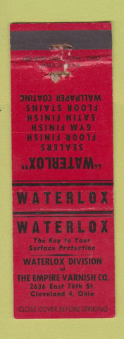 Matchbook Cover - Waterlox Sealers Varnish Cleveland OH WEAR