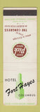 Matchbook Cover - Hotel Fort Hayes Columbus OH Albert Pick