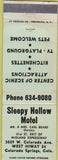 Matchbook Cover - Sleepy Hollow Motel Colorado Springs CO