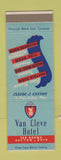 Matchbook Cover - Van Cleve Hotel Dayton OH BLUE