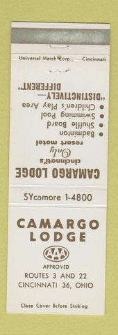 Matchbook Cover - Camargo Lodge Cincinnati OH