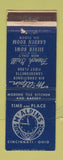 Matchbook Cover - McAlpin's Restaurant Cincinnati OH WEAR