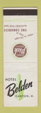 Matchbook Cover - Hotel Belden Canton OH Albert Pick