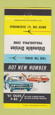 Matchbook Cover - 1961 Oldsmobile Division Philadelphia PA 30 Strike