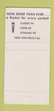Matchbook Cover - 1961 Oldsmobile Ottawa KS Moore Chevrolet 30 Strike