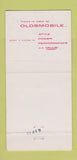 Matchbook Cover - 1957 Oldsmobile Paul Crouse Columbia PA 30 Strike