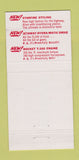 Matchbook Cover - 1956 Oldsmobile EO Miller Chevrolet Hershey PA 30 Strike