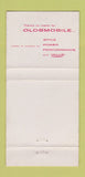 Matchbook Cover - 1957 Oldsmobile Kemmerer Bloomsburg PA 30 Strike
