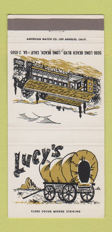 Matchbook Cover - Lucy's Restaurant Long Beach CA 30 Strike