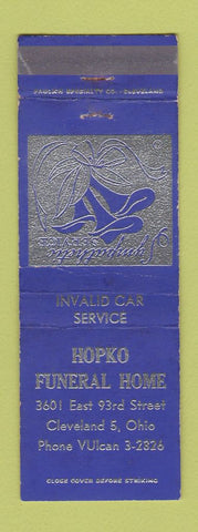 Matchbook Cover - Hopko Funeral Home Cleveland OH