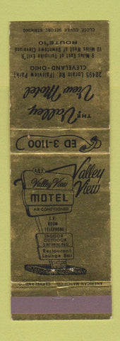 Matchbook Cover - Valley View Motel Cleveland OH