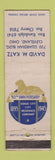 Matchbook Cover - David Katz Insurance 1945 Cleveland OH WEAR