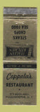 Matchbook Cover - Coppola's Restaurant Poughkeepsie NY Italian WEAR