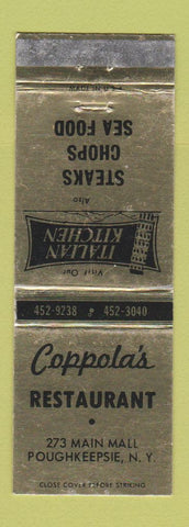 Matchbook Cover - Coppola's Restaurant Poughkeepsie NY Italian WEAR