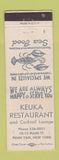 Matchbook Cover - Keuka Restaurant Penn Yan NY