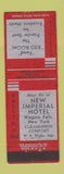 Matchbook Cover - New Imperial Hotel Niagara Falls NY