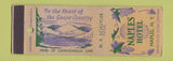 Matchbook Cover - Naples Hotel Naples NY