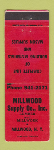 Matchbook Cover - Millwood Supply Lumber Millwood NY