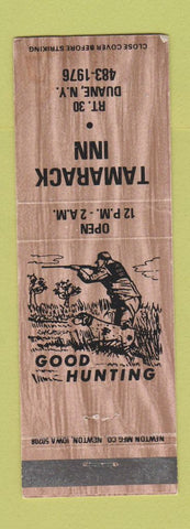 Matchbook Cover - Tamarack Inn Duane NY