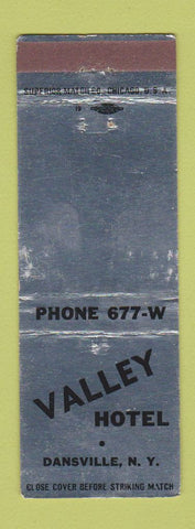 Matchbook Cover - Valley Hotel Dansville NY WEAR