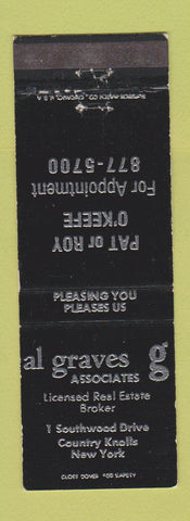 Matchbook Cover - Al Graves Real Estate Country Knolls NY