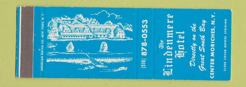 Matchbook Cover - Lindenmere Hotel Center Moriches NY