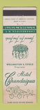 Matchbook Cover - Hotel Canandaigua NY WEAR