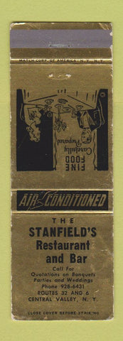 Matchbook Cover - Stanfield's Restaurant Bar Central Valley NY WEAR