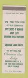 Matchbook Cover - Christmas Tree Lodge Caroga Lake NY