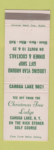Matchbook Cover - Christmas Tree Lodge Caroga Lake NY