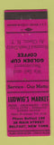 Matchbook Cover - Ludwig's Market Belfast NY