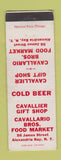 Matchbook Cover - Cavallier Gift Shop Grocery Cavallario Alexandria Bay NY WEAR