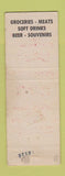 Matchbook Cover - Cavallier Gift Shop Grocery Cavallario Alexandria Bay NY WEAR
