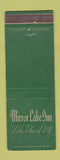 Matchbook Cover - Mirror Lake Inn Lake Placid NY