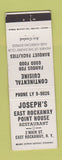 Matchbook Cover - Joseph's East Rockaway Point House East Rockaway NY WORN