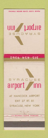 Matchbook Cover - Syracuse Airport Inn NY WEAR