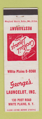 Matchbook Cover - George's Launcelot Restuarant White Plains NY