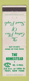 Matchbook Cover - The Homestead Troy NY restaurant