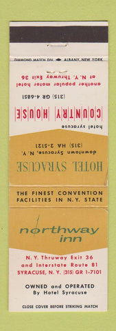 Matchbook Cover - Hotel Syracuse Northway Inn Syracuse NY